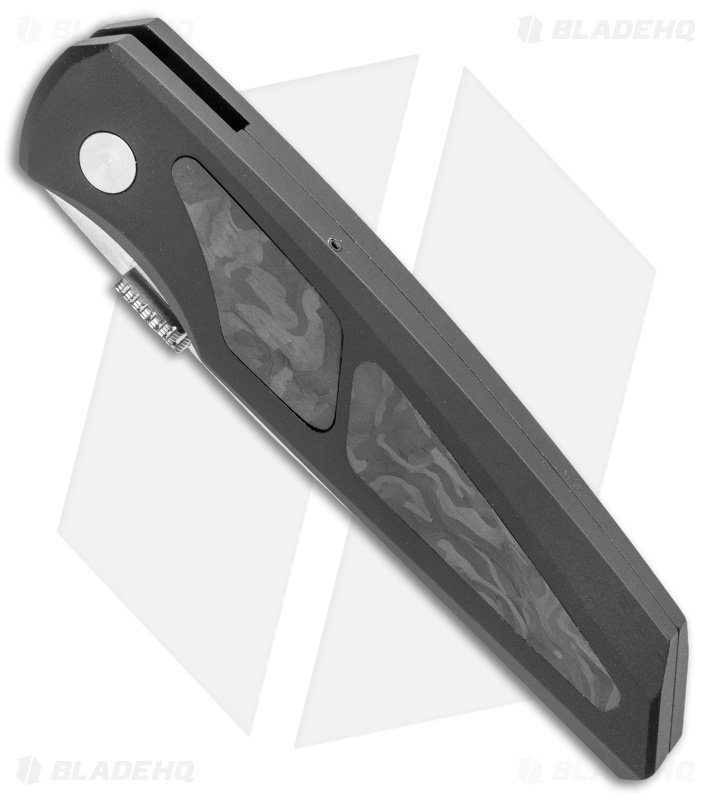 Pro-Tech Harkins ATAC D/A Automatic Knife Black/Marble CF (3.25" Stonewash)