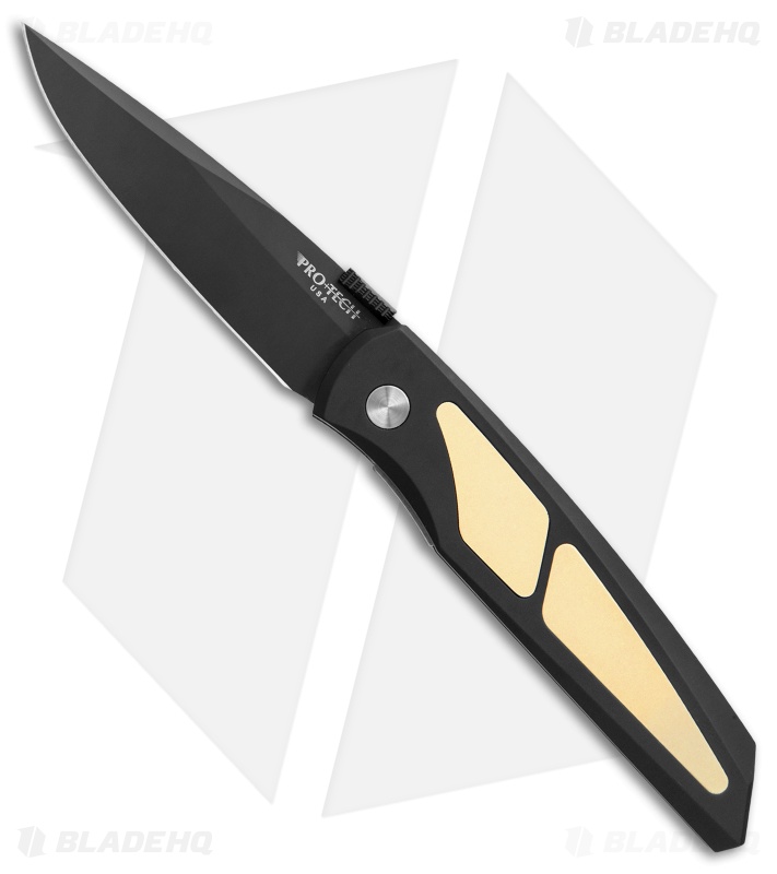 Pro-Tech Harkins ATAC D/A Automatic Knife Tuxedo w/ Thumb Plate