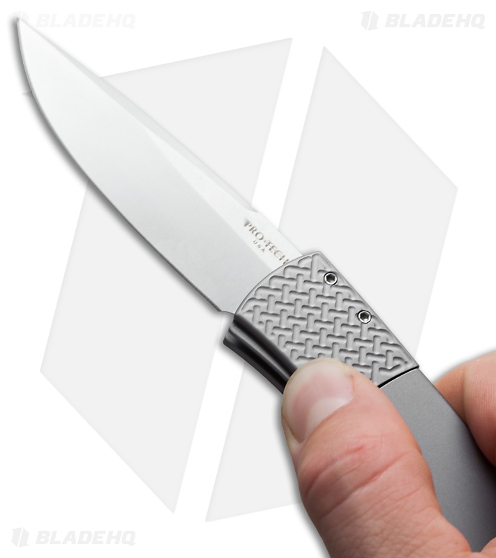 Pro-Tech Magic "Whiskers" Automatic Knife Gray (3.125" Stonewash) BR-1.10