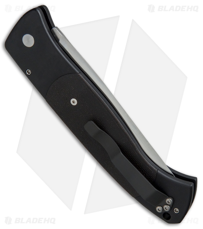 Pro-Tech Brend 1 Large Automatic Knife Black Micarta (4.6" Satin) 1147