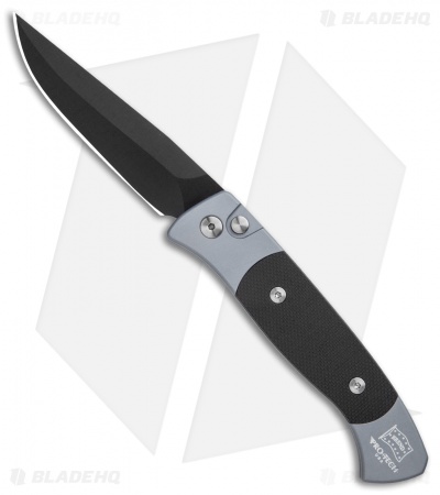 Pro-Tech Brend 2 Automatic Knife Aluminum/Black G-10 (2.9" Black) 1202