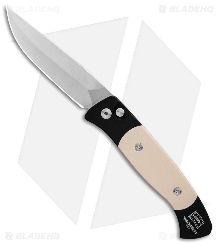 Pro-Tech Brend 2 Small Tuxedo Automatic Knife Ivory Micarta (2.9