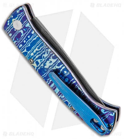 Pro-Tech Brend 2 Small Custom Automatic Knife Mokuti (2.9" Damascus)