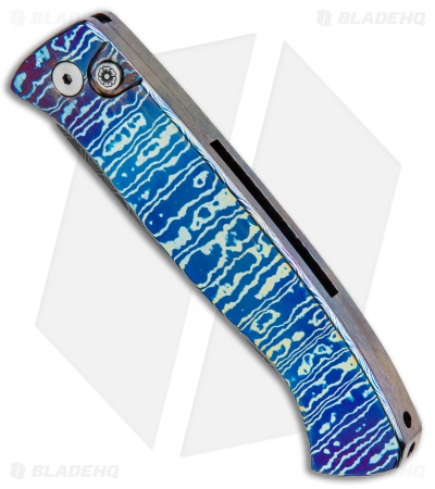 Pro-Tech Brend 2 Small Custom Automatic Knife Mokuti (2.9" Damascus)