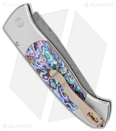 Pro-Tech Brend 3 Medium Automatic Knife Abalone (3.75" Chad Nichols Damascus)