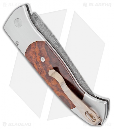 Pro-Tech  Brend 3 Medium Automatic Knife Desert Iron Wood (3.75" Damascus)