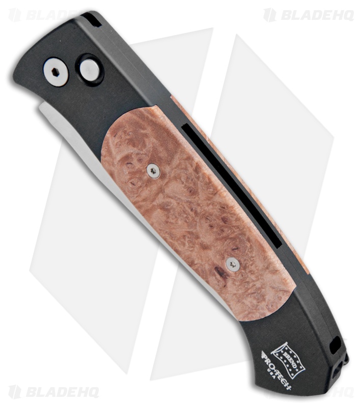 Pro-Tech Brend 3 Medium Automatic Knife Maple Burl (3.75" Satin) 1306