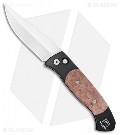 Pro-Tech Brend 3 Medium Automatic Knife Maple Burl (3.75" Satin) 1306