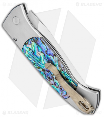 Pro-Tech Brend 3 Medium Custom Automatic Knife Abalone (3.75" Polished)