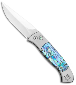 Pro-Tech Brend 3 Medium Custom Automatic Knife Abalone (3.75" Polished)