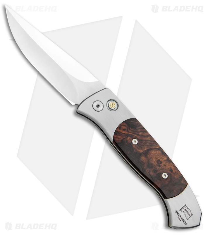 Pro-Tech Brend 3 Medium Custom Desert Ironwood (3.75" Hand Ground/Polished)