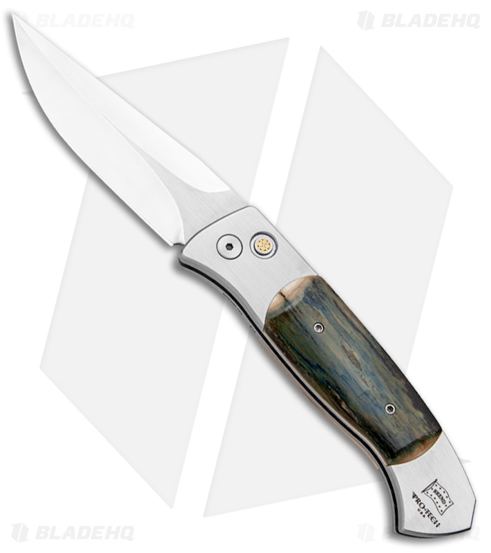 Pro-Tech Brend 3 Medium Custom Automatic Knife Mastodon (3.75" Polished) #12