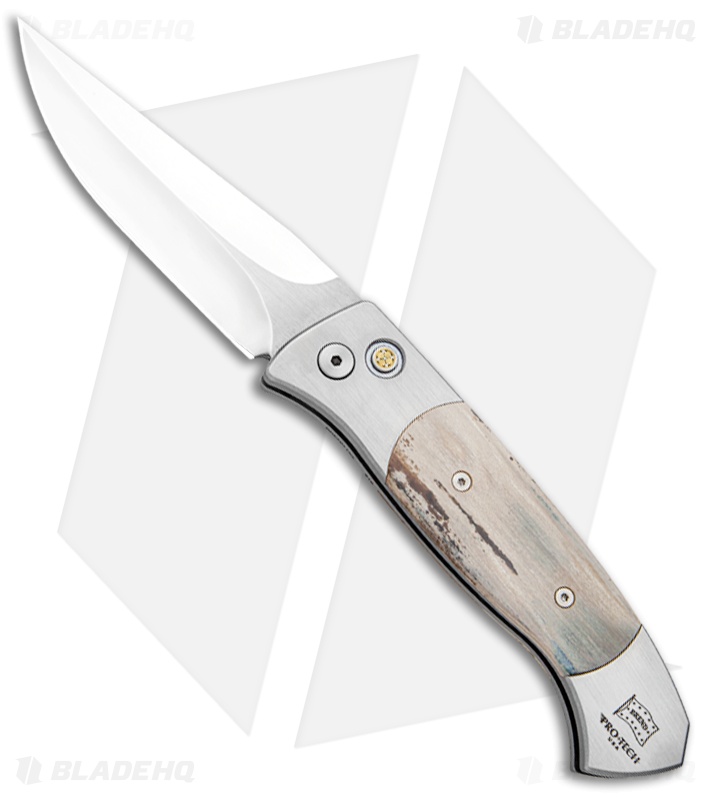Pro-Tech Brend 3 Medium Custom Automatic Knife Mastodon (3.75" Polished) #18