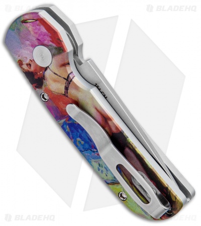 Pro-Tech Calmigo Custom CA Legal Automatic Knife Lying Burlesque (1.9" Satin)