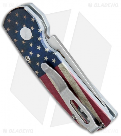 Pro-Tech Calmigo PK Custom CA Legal Automatic Knife Vintage Flag (1.9" Satin)