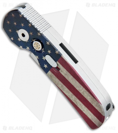 Pro-Tech Calmigo PK Custom CA Legal Automatic Knife Vintage Flag (1.9" Satin)