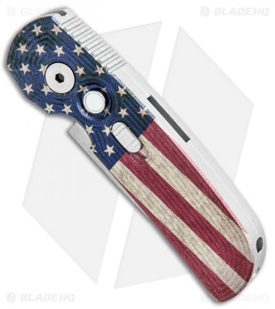 Pro-Tech Calmigo PK Custom CA Legal Automatic Vintage Flag Tron (1.9"Satin)