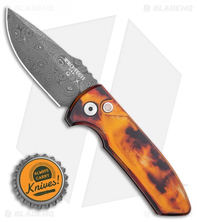 Pro-Tech SBR Automatic Knife Del Fuego (2.6" Damascus)