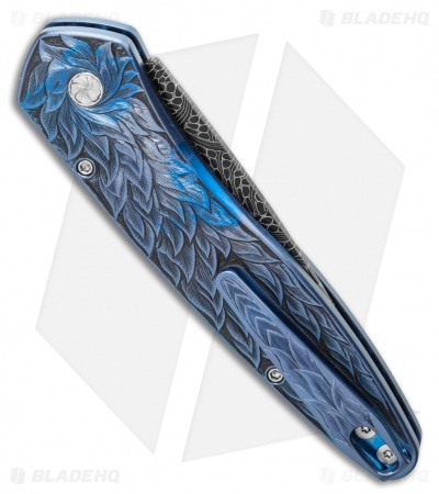 Pro-Tech Ultimate Custom Newport Knife MOP/Andrew Adams Engraving (3" Damascus)
