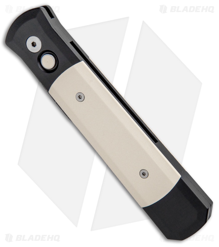 Pro-Tech Custom Godfather Automatic Knife w/ Ivory Micarta (4" Damascus) 951-DM