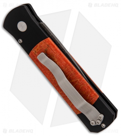Pro-Tech Custom Godson Automatic Knife Red Apple Coral (3.15" Damascus)         