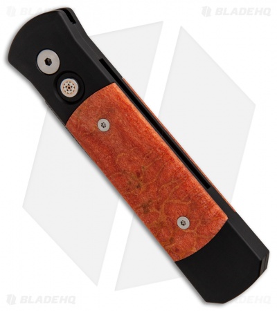 Pro-Tech Custom Godson Automatic Knife Red Apple Coral (3.15" Damascus)         