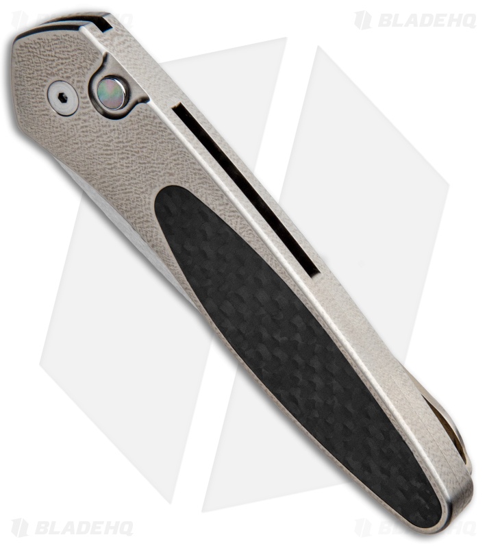 ProTech Newport Custom Automatic Knife Bronze Ti/ Carbon Fiber