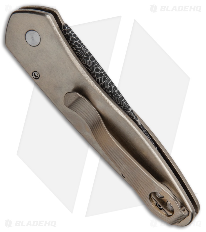 Pro-Tech Custom Newport | Automatic Knife | Titanium Tiger Coral