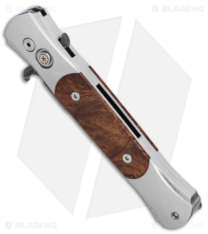 Pro-Tech Don Custom Automatic Knife Stainless Steel/Desert Ironwood (3.5" Dam)