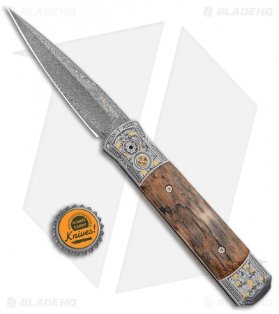 Pro-Tech Godfather Ultimate Custom Steel Knife Mastodon Bark (4" Damascus)