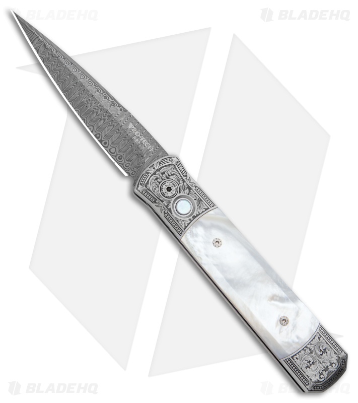 Pro-Tech Godfather Ultimate Custom Steel Knife MoP (4" Damascus)