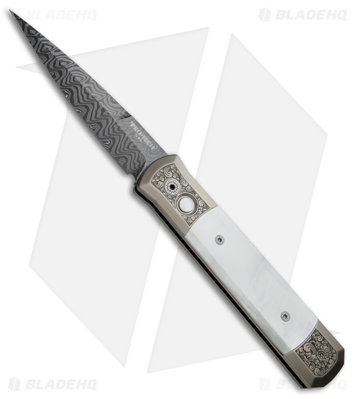 Pro-Tech Godfather Ultimate Titanium Custom Knife Bronze/Pearl (4