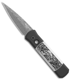 Pro-Tech Godson Steampunk Limited Edition Automatic Knife (3.15" Damascus) 