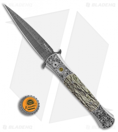 Pro-Tech Large Don Ultimate Steel Custom Automatic Serpentine (4.5" Damascus)