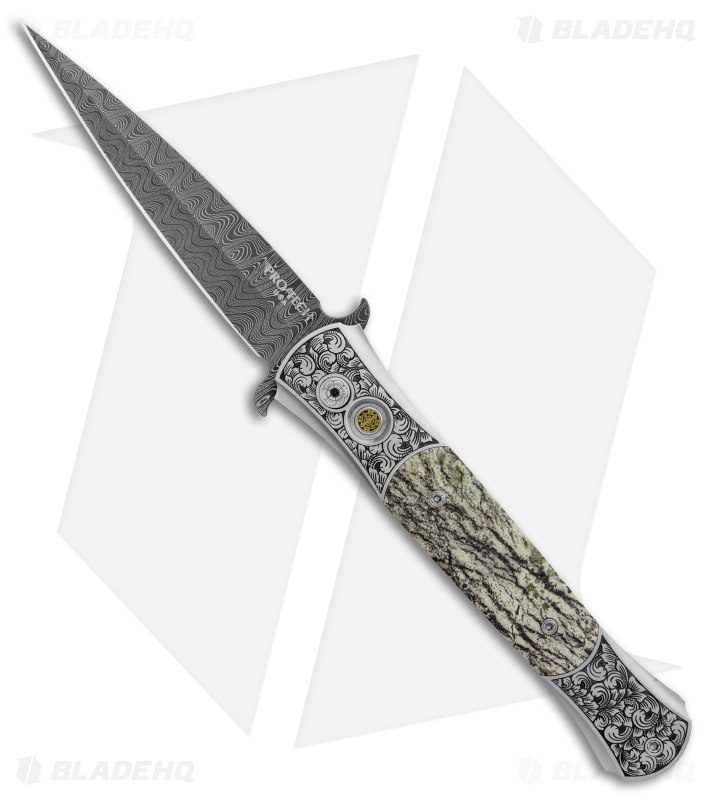 Pro-Tech Large Don Ultimate Steel Custom Automatic Serpentine (4.5" Damascus)