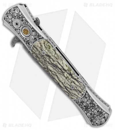 Pro-Tech Large Don Ultimate Steel Custom Automatic Serpentine (4.5" Damascus)