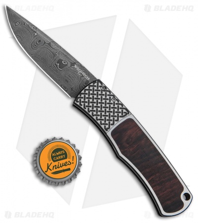 Pro-Tech Magic BR-1 "Whiskers" Custom Knife Cocobolo (3.1" Damascus)