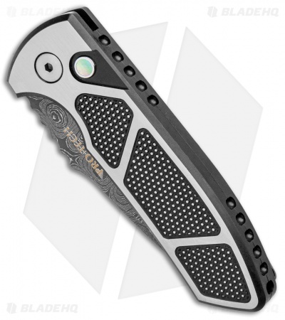 Pro-Tech SBR Steel Custom Automatic Knife 2-Tone (2.6" Damascus)