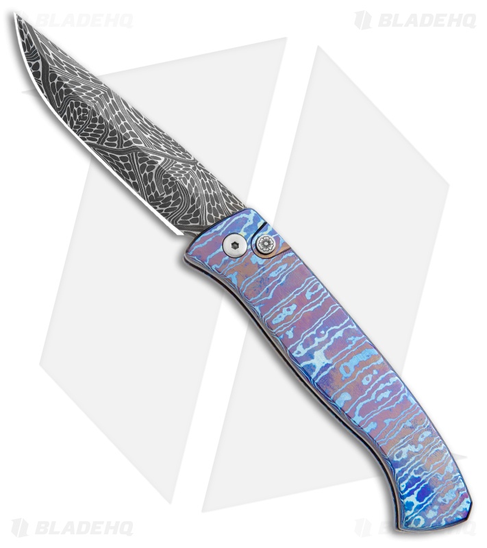 Pro-Tech Small Brend Auto Moku-Ti Handle (2.75 Mosaic Dam)