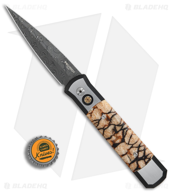 Pro-Tech Steel Custom Godfather Automatic Knife Tiger Coral (4