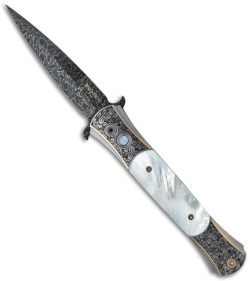 Pro-Tech Large Don Ultimate Custom Automatic Knife Steel/MOP (Damascus)