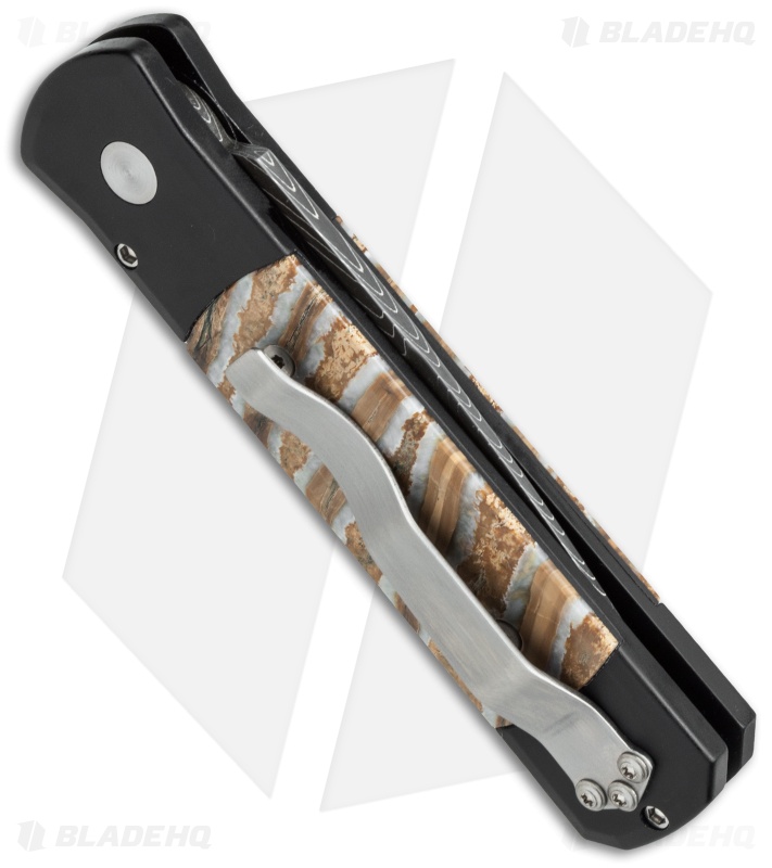 Pro-Tech Custom Godson Automatic Knife Mastodon Tooth (3.15" Damascus)