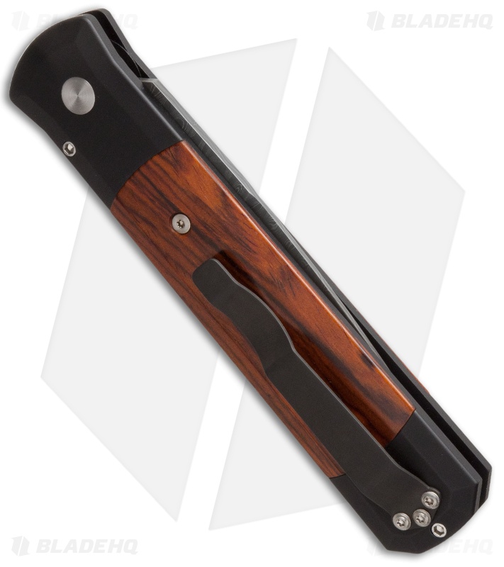 Pro-Tech Custom Godfather Automatic Knife Cocobolo (4" Damascus) 906-DM