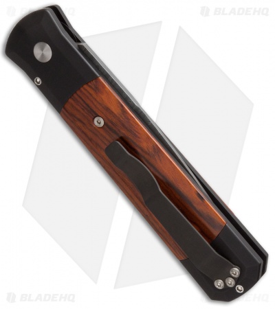 Pro-Tech Custom Godfather Automatic Knife Cocobolo (4" Damascus) 906-DM