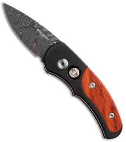 Pro-Tech Custom Runt J4 Automatic Knife Cocobolo (1.94" Damascus) 4406-D