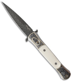 Pro-Tech The Don Ultimate Custom Automatic Knife Ivory (3.5" Damascus)