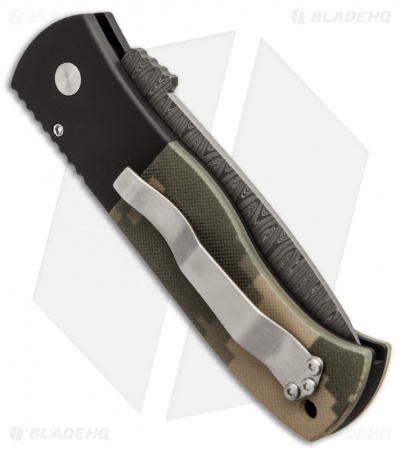 Emerson Pro-Tech CQC-7 Automatic Knife w/ Carbon Fiber (3.25" Damascus)