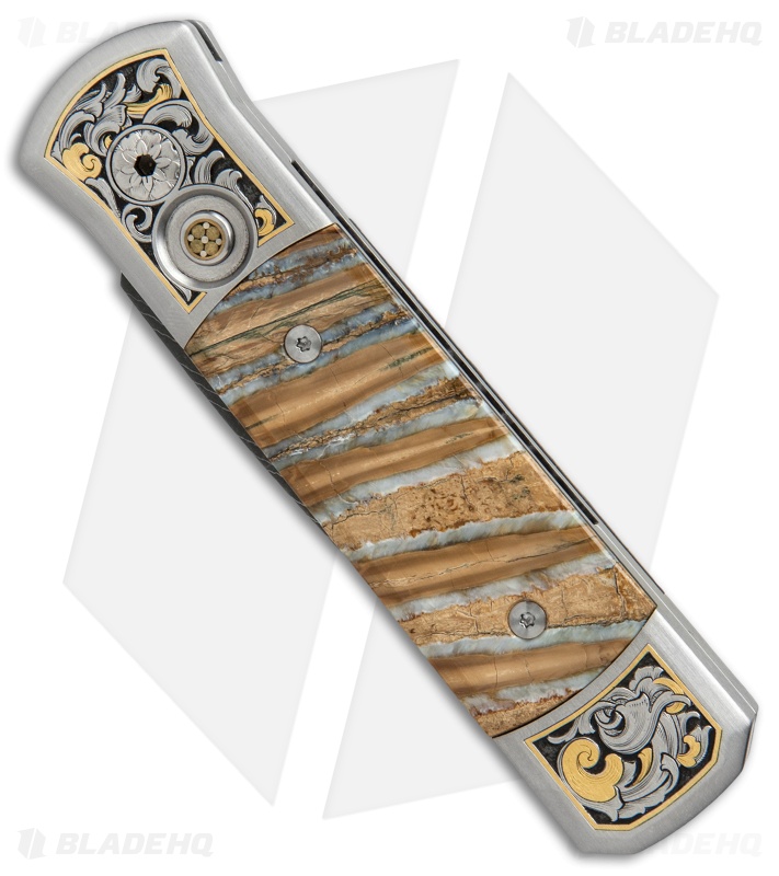 Pro-Tech Godson Ultimate Steel Custom Knife Mastodon Tooth (3.15" Damascus)