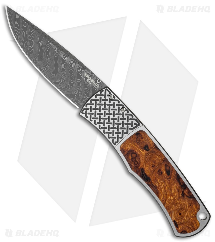 Pro-Tech Magic BR-1 "Whiskers" Custom Knife Desert Ironwood (Damascus)