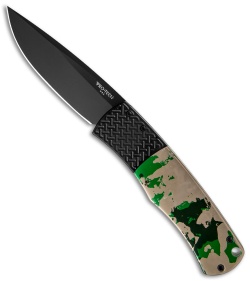 Pro-Tech Custom Magic "Whiskers" Automatic Knife Camo (3.125" Black) BR-1